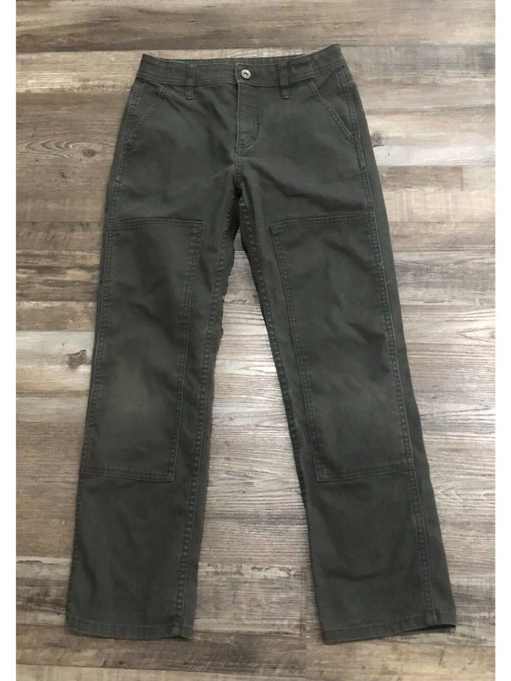 REI Co Op Kids Youth Medium 10-12 Gray Canvas Utility Pants